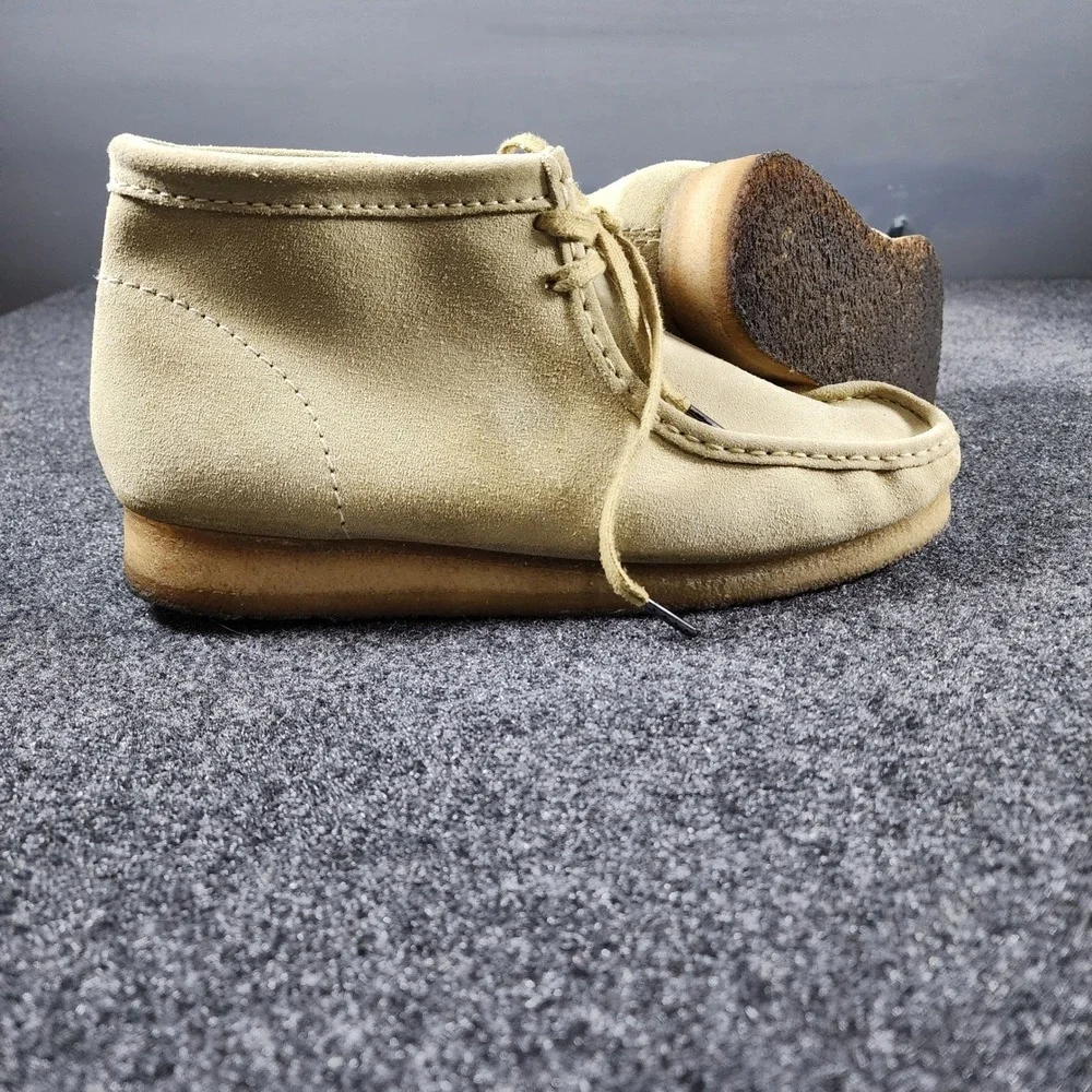 Clarks Originals Wallabee Mens Maple Suede Moccasin Boots Size 13 261555167120